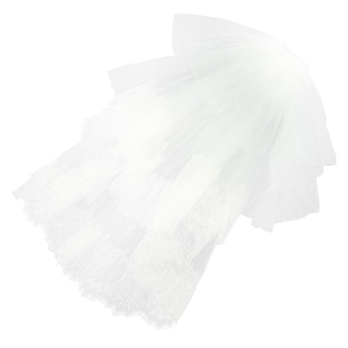 White lace crown veil for - lace,