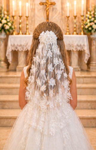 First holy communion - holy, white