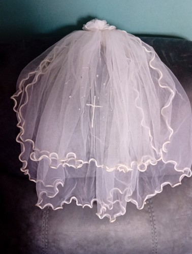 White communion veil tier - white, 2