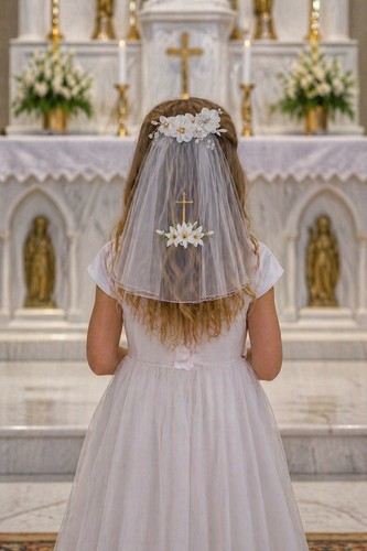Girls first holy communion - holy,