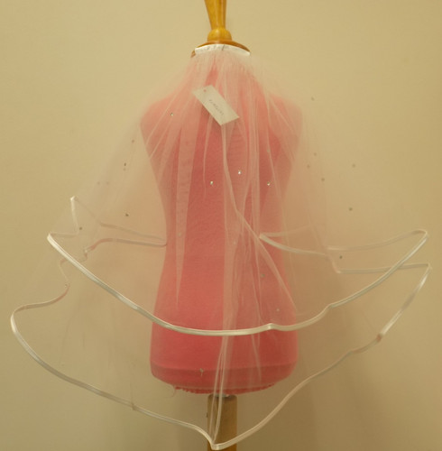 Communion veil with satin - veil,