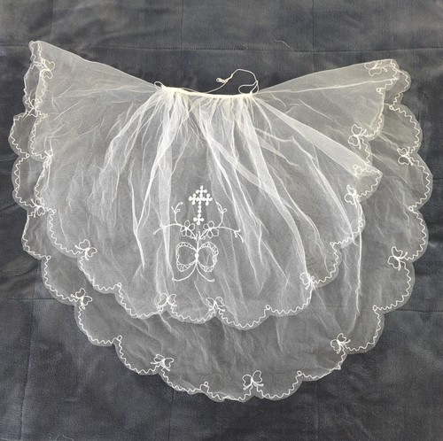 Vintage holy communion veil - vintage,