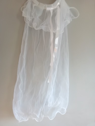 White communion veil with