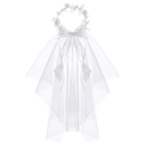 Girls first communion veil - first,
