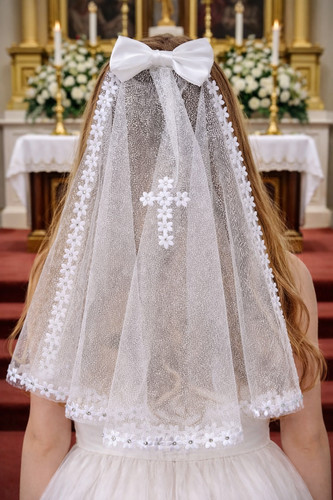 First holy communion white - first,