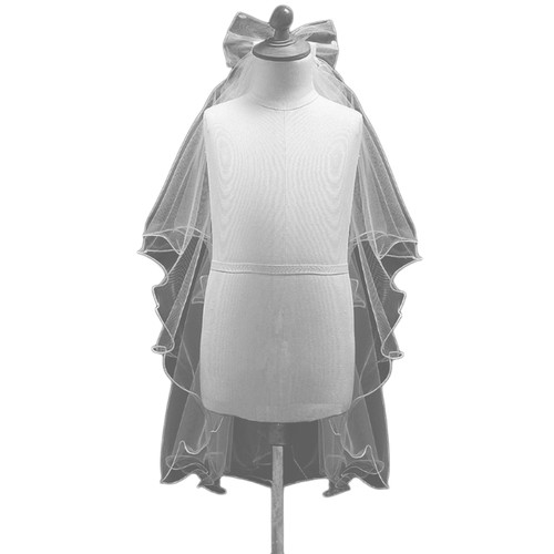 Bowknot veil first communion - veil,