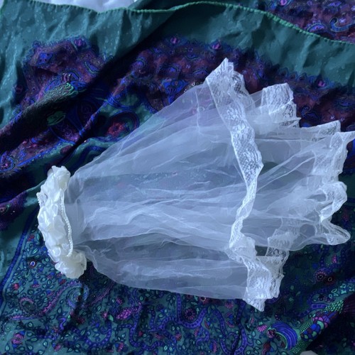 First communion veil with - , lace